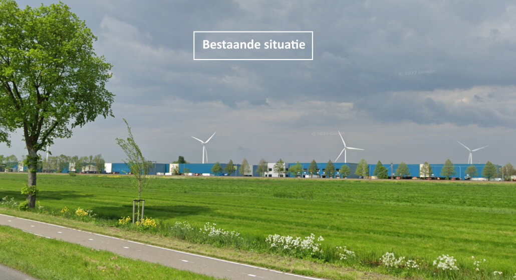 Bredeweg huidige windturbines lettertype 50